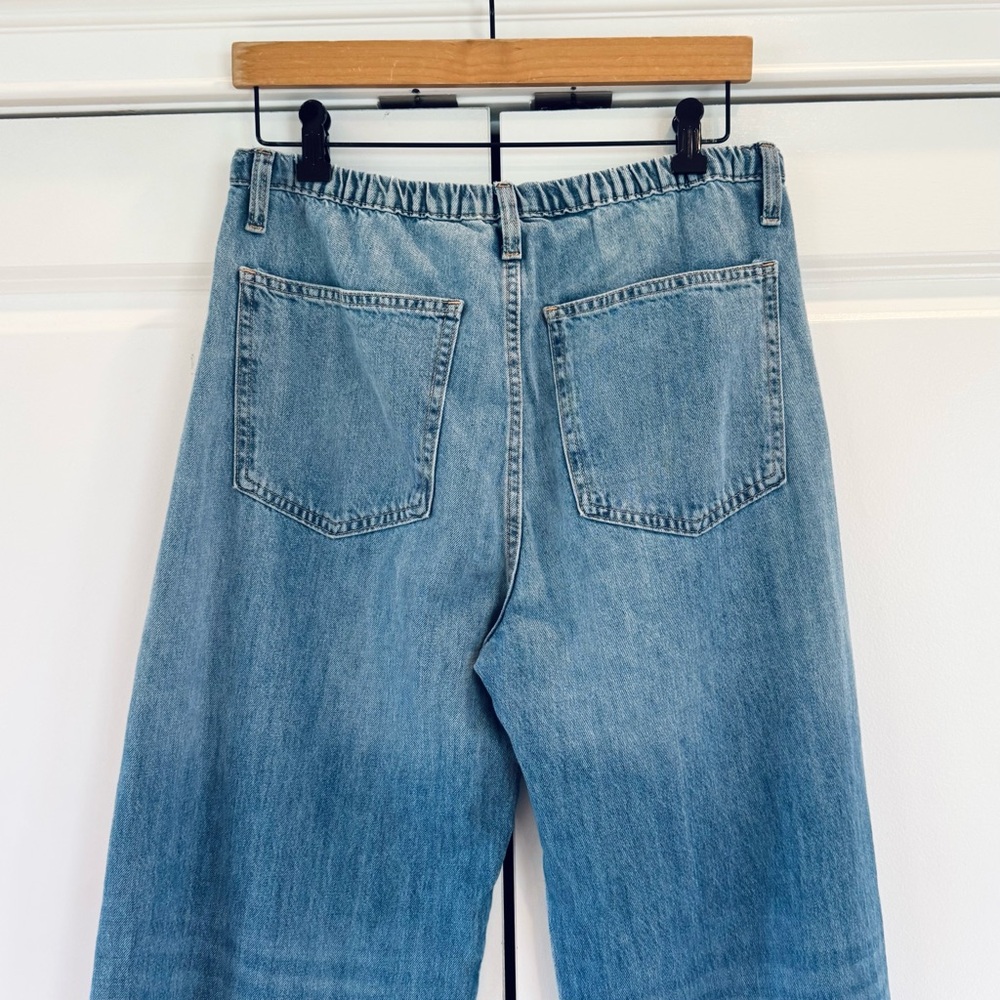 Zara drawstring jeans wide leg baggy size 4 - Picture 4 of 6